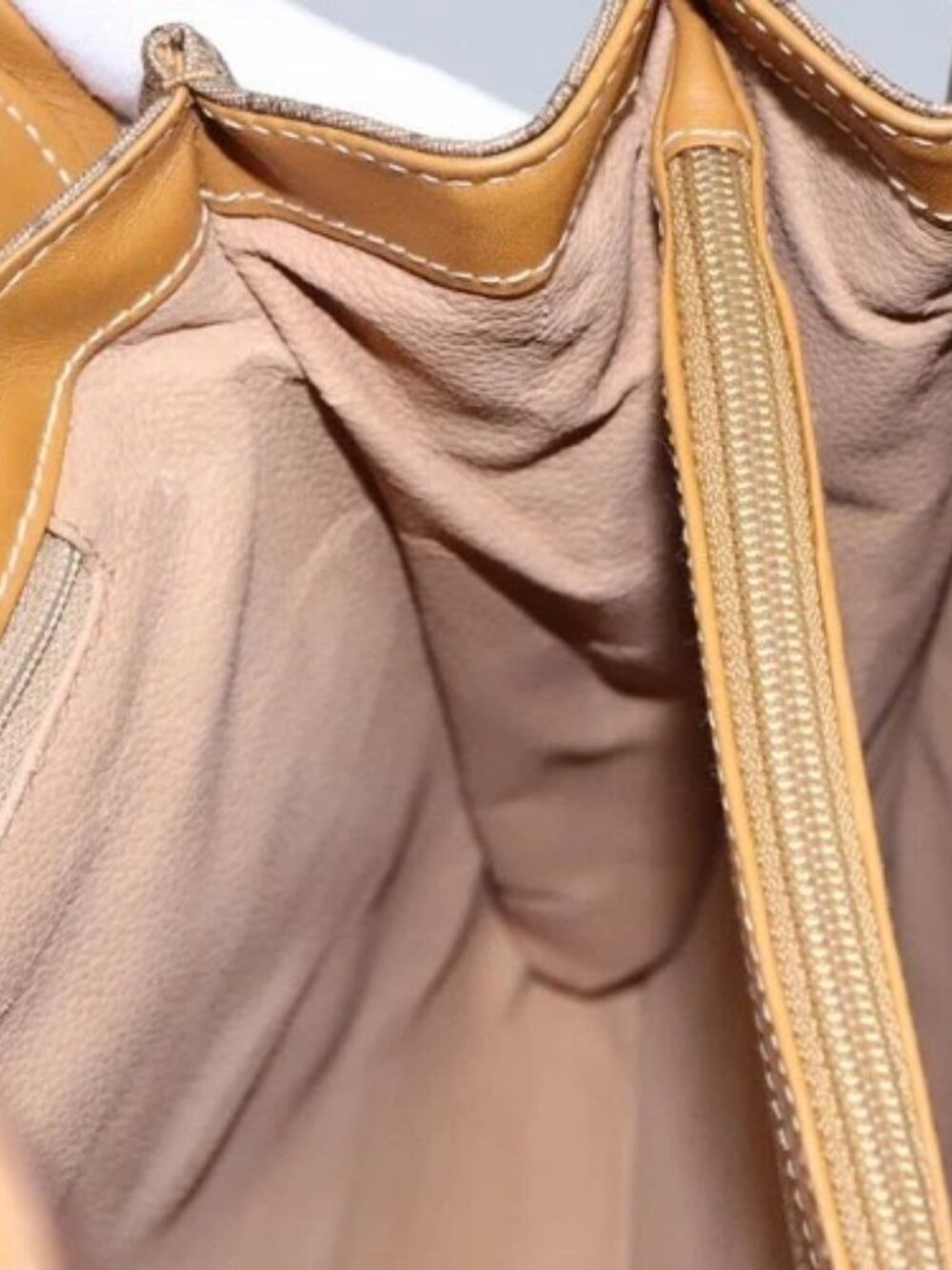 GUCCI Micro GG Supreme Shoulder Bag PVC Beige Gold 001 115 1199 Auth ep7488 - Picture 14 of 16